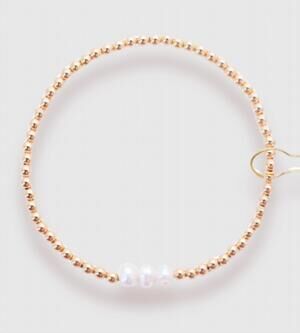 NEW BEADED BLONDES women's harper bracelet in gold